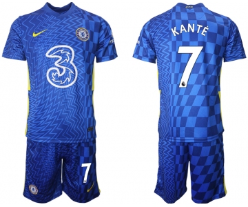 Men 2021-2022 Club Chelsea FC home blue 7 Nike Soccer Jerseys
