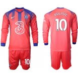 Men 2021 Chelsea away Long sleeve 10 soccer jerseys