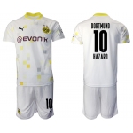 Men 2020-2021 club Borussia Dortmund Second away 10 white Soccer Jerseys