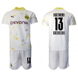 Men 2020-2021 club Borussia Dortmund Second away 13 white Soccer Jerseys