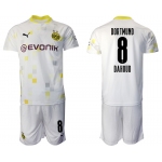 Men 2020-2021 club Borussia Dortmund Second away 8 white Soccer Jerseys
