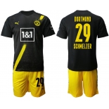 Men 2020-2021 club Borussia Dortmund away 29 black Soccer Jerseys