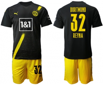 Men 2020-2021 club Borussia Dortmund away 32 black Soccer Jerseys