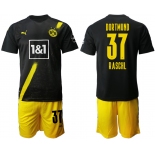Men 2020-2021 club Borussia Dortmund away 37 black Soccer Jerseys