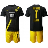 Men 2020-2021 club Borussia Dortmund away 7 black Soccer Jerseys