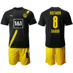 Men 2020-2021 club Borussia Dortmund away 8 black Soccer Jerseys