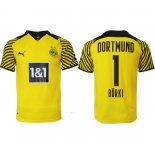 Men 2021-2022 Club Borussia Dortmund home yellow aaa version 1 Soccer Jersey