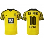 Men 2021-2022 Club Borussia Dortmund home yellow aaa version 10 Soccer Jersey