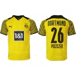 Men 2021-2022 Club Borussia Dortmund home yellow aaa version 26 Soccer Jersey