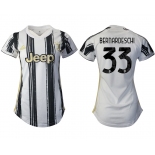 Women 2020-2021 Juventus home aaa version 33 white Soccer Jerseys