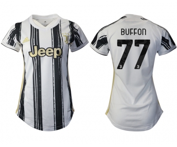 Women 2020-2021 Juventus home aaa version 77 white Soccer Jerseys