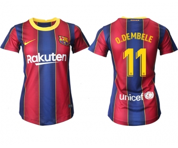 Women 2020-2021 Barcelona home aaa version 11 red Soccer Jerseys