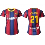 Women 2020-2021 Barcelona home aaa version 21 red Soccer Jerseys