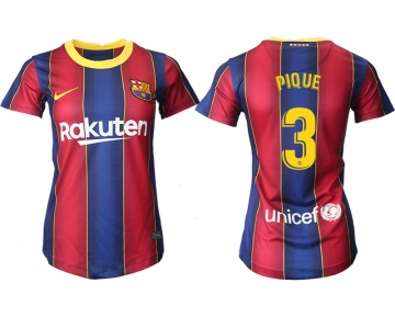Women 2020-2021 Barcelona home aaa version 3 red Soccer Jerseys