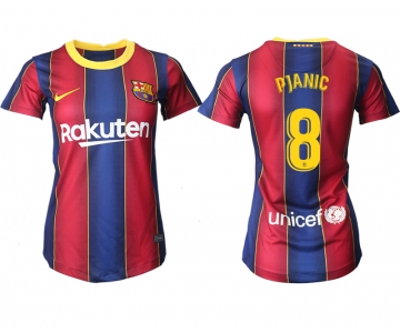 Women 2020-2021 Barcelona home aaa version 8 red Soccer Jerseys