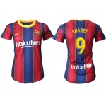 Women 2020-2021 Barcelona home aaa version 9 red Soccer Jerseys