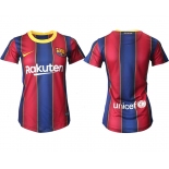 Women 2020-2021 Barcelona home aaa version blank red Soccer Jerseys