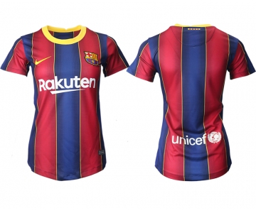 Women 2020-2021 Barcelona home aaa version blank red Soccer Jerseys
