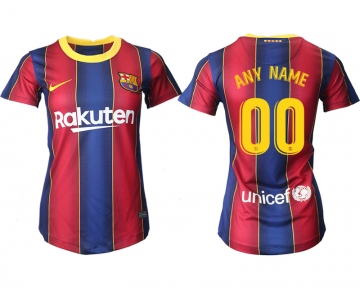 Women 2020-2021 Barcelona home aaa version customized red Soccer Jerseys