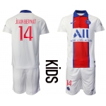 Youth 2020-2021 club Paris St German away 14 white Soccer Jerseys