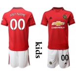 2019-20 Manchester United Customized Youth Home Soccer Jersey