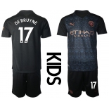 Youth 2020-2021 club Manchester City away black 17 Soccer Jerseys