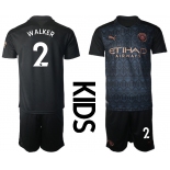 Youth 2020-2021 club Manchester City away black 2 Soccer Jerseys