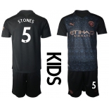 Youth 2020-2021 club Manchester City away black 5 Soccer Jerseys