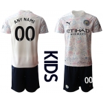 Youth 2020-2021 club Manchester City away customized white Soccer Jerseys