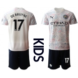 Youth 2020-2021 club Manchester City away white 17 Soccer Jerseys