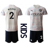 Youth 2020-2021 club Manchester City away white 2 Soccer Jerseys