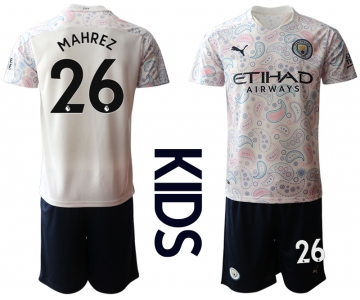 Youth 2020-2021 club Manchester City away white 26 Soccer Jerseys