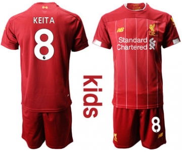 2019-20 Liverpool 8 KEITA Youth Home Soccer Jersey