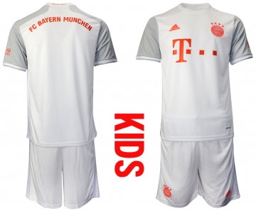 Youth 2020-2021 club Bayern Munich away blank white Soccer Jerseys