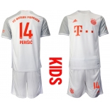Youth 2020-2021 club Bayern Munich away white 14 Soccer Jerseys