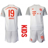 Youth 2020-2021 club Bayern Munich away white 19 Soccer Jerseys