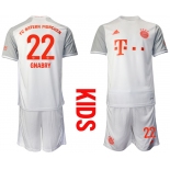 Youth 2020-2021 club Bayern Munich away white 22 Soccer Jerseys