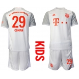 Youth 2020-2021 club Bayern Munich away white 29 Soccer Jerseys