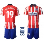 Youth 2020-2021 club Atletico Madrid home 19 red Soccer Jerseys