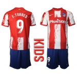 Youth 2021-2022 Club Atletico Madrid home red 9 Nike Soccer Jersey