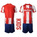 Youth 2021-2022 Club Atletico Madrid home red blank Nike Soccer Jersey