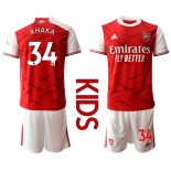 Youth 2020-2021 club Arsenal home 34 red Soccer Jerseys