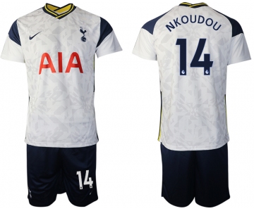 Men 2020-2021 club Tottenham home 14 white Soccer Jerseys