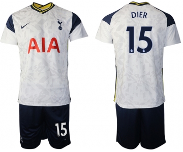 Men 2020-2021 club Tottenham home 15 white Soccer Jerseys