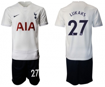 Men 2021-2022 Club Tottenham home white 27 Nike Soccer Jersey