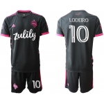 Men 2020-2021 club Seattle Sounders away 10 black Soccer Jerseys