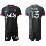Men 2020-2021 club Seattle Sounders away 13 black Soccer Jerseys