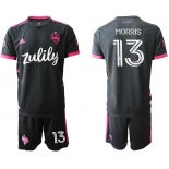 Men 2020-2021 club Seattle Sounders away 13 black Soccer Jerseys