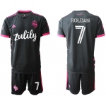Men 2020-2021 club Seattle Sounders away 7 black Soccer Jerseys