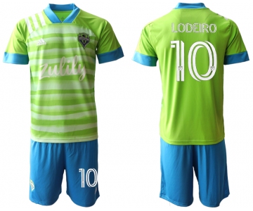 Men 2020-2021 club Seattle Sounders home 10 green Soccer Jerseys
